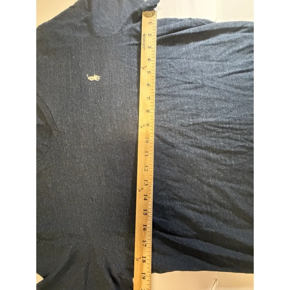 Polo Ralph Lauren T Shirt Mens L Navy Heather Custom Fit Pony Logo Cotton